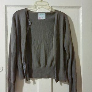 Donating end of wk - gray cardigan